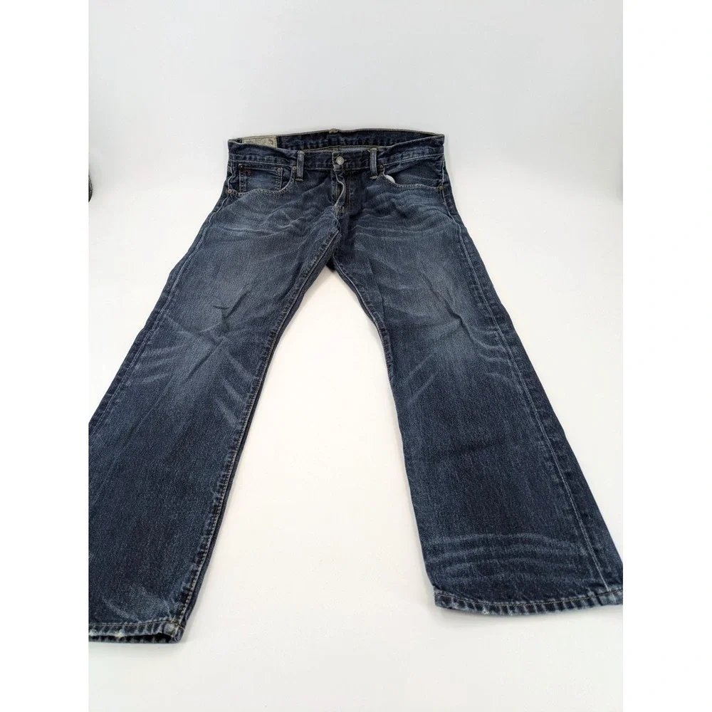 Polo Ralph Lauren Men's Straight Fit Blue Jeans Size 36x30 (Tagged 36x32) Hemmed
